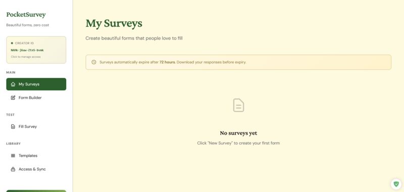 Pocket Survey
